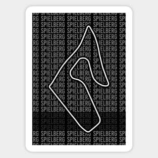 Spielberg - F1 Circuit - Black and White Sticker